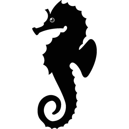 Морской конек шаблон