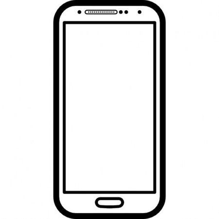 Телефон трафарет