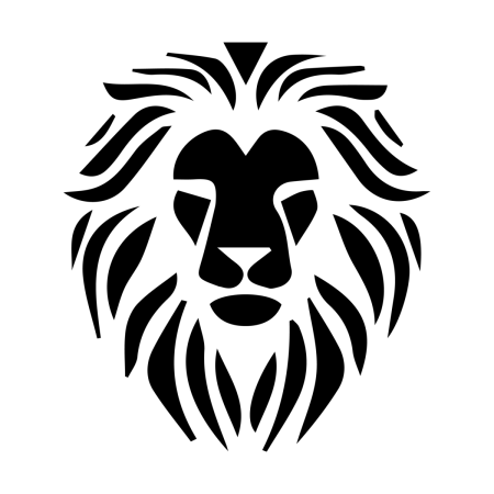 Трафарет Льва для рисования