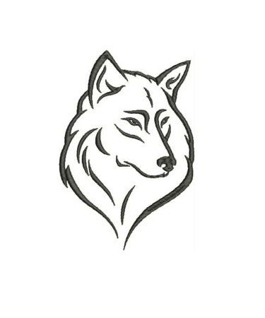 Wolf simple illustration
