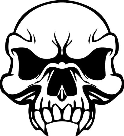 Череп рисунок