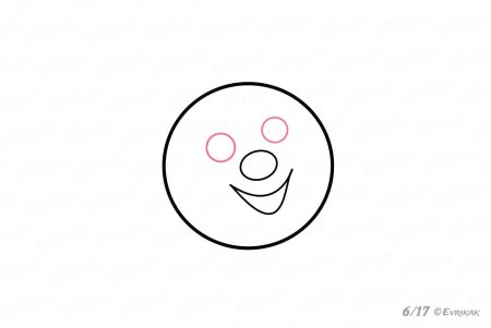 Колобок карандашом