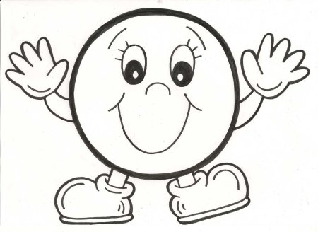 Круг раскраска для детей