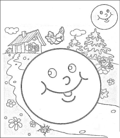 Иллюстрации к сказке Колобок раскраска для детей