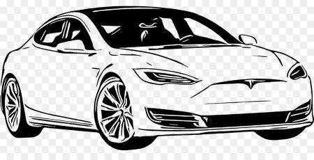 Раскраска Tesla model x