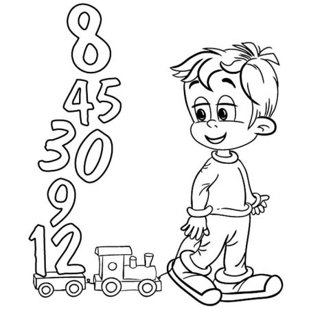 Раскраска. В детском саду