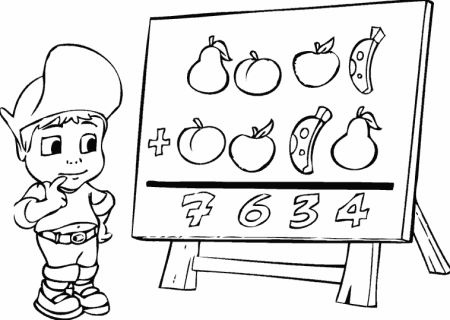 Картинки для раскрашивания математика