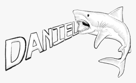 Злая акула раскраска