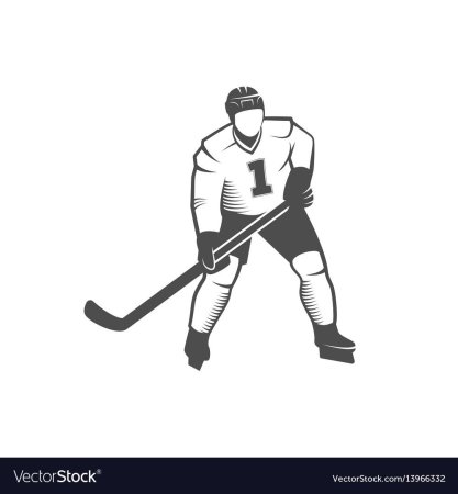 Хоккей с шайбой вектор
