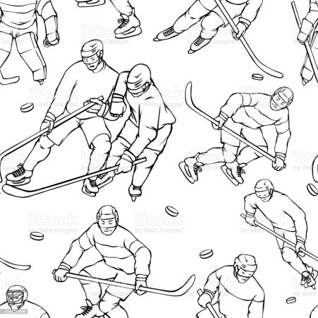 Хоккеист в движении