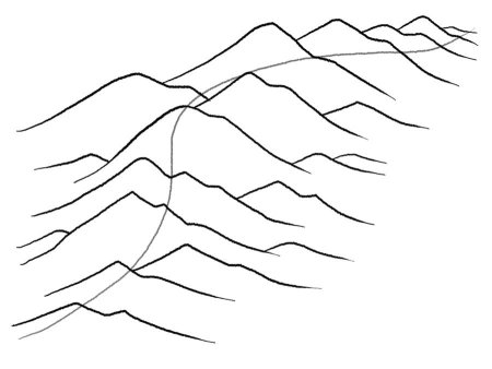 Горы схематично