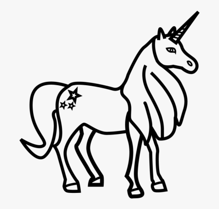 Единорог контур