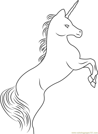 Единорожка раскраска для малышей