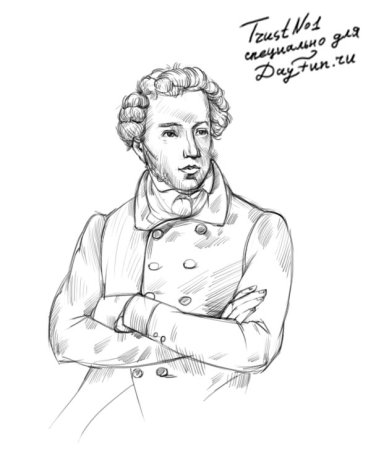 Легкий портрет Александра Сергеевича Пушкина