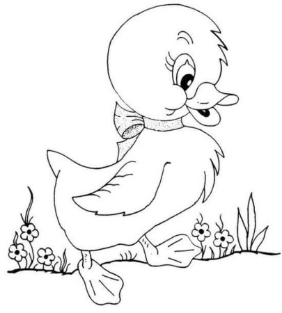 Гадкий утёнок раскраска для малышей