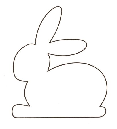 Зайчик контур