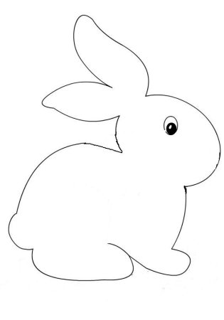 Кролик контур