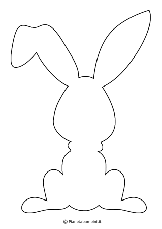 Заяц контур