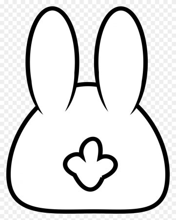 Зайка раскраска для малышей