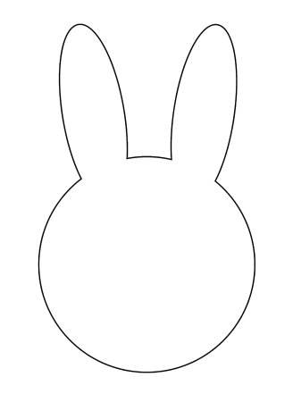 Контур кролика сзади