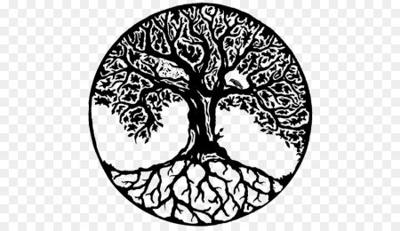 Дерево Иггдрасиль вектор