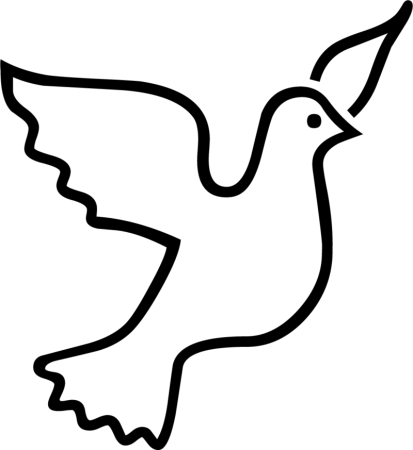 Трафарет голубя
