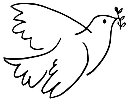 Голубь с веточкой