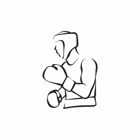 Боксер эскиз легкий