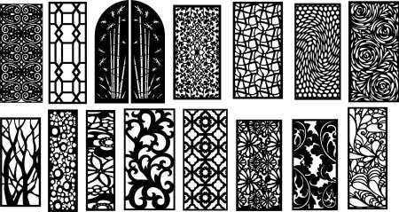 Декоративная панель DXF вектор