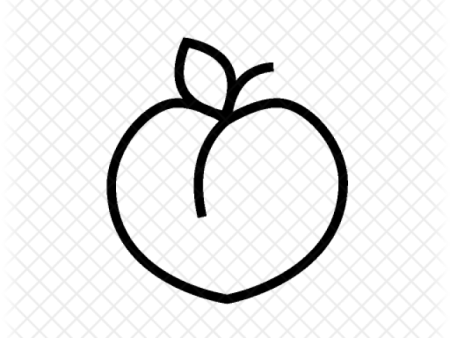 Персик контур