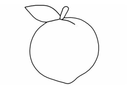Персик контур