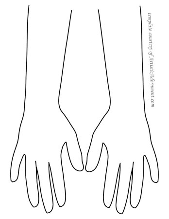 Трафарет руки