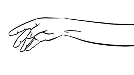 Трафарет кисти руки