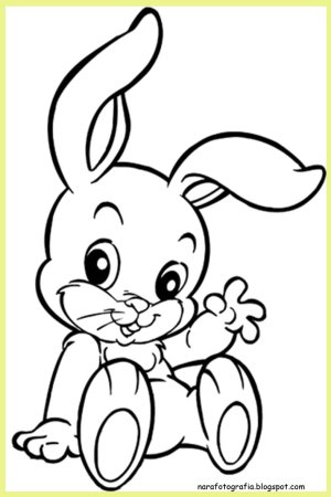 Раскраска зайчик