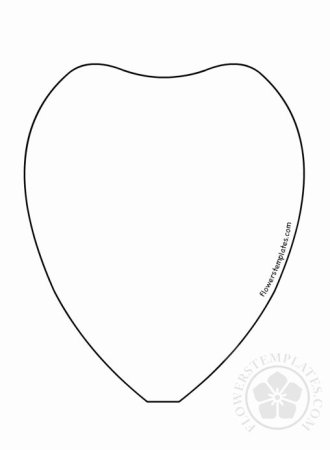 Шаблон лепестка цветка