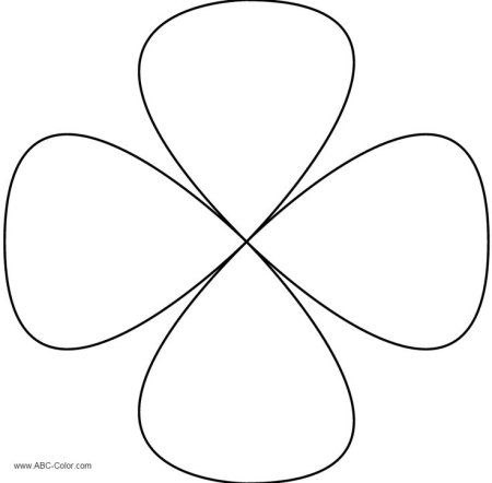 Шаблон лепестка цветка