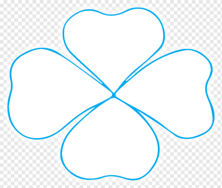 Трафарет цветка 4 лепестка