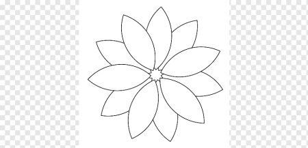 Кувшинка трафарет лепесток