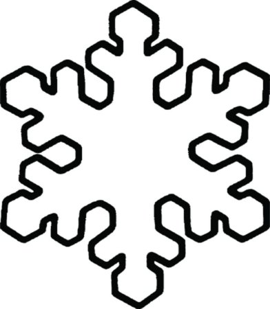 Снежинка контурный рисунок (47 фото) » рисунки для срисовки на Газ-квас.ком