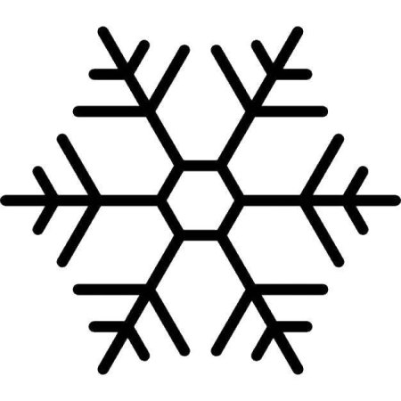 Снежинка раскраска