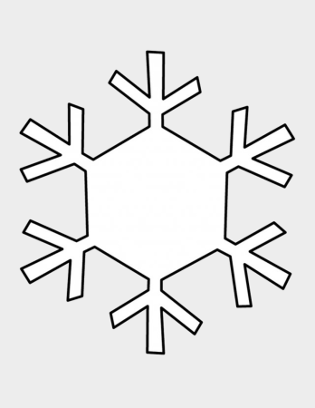 Снежинка раскраска