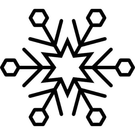 Снежинки карандашом