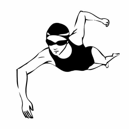 Трафарет плавание