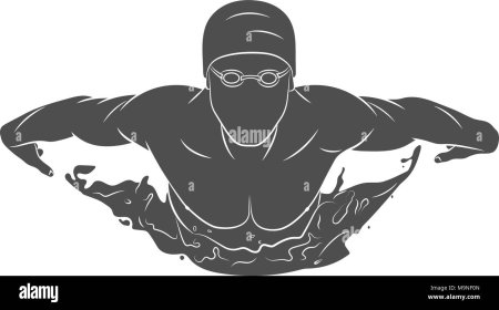 Пловец Баттерфляй вектор