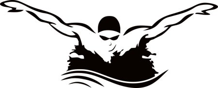 Плавание силуэт