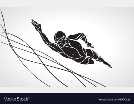 Пловец Графика