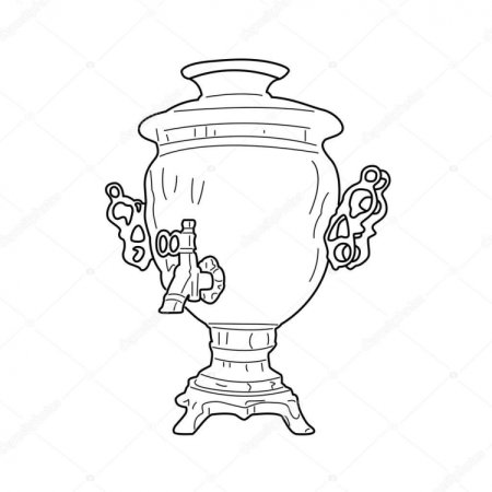 Раскраска чайник и чашка