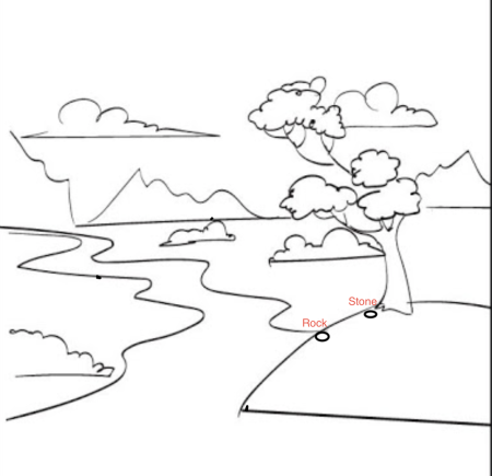 Река раскраска для детей