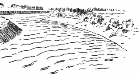 Река раскраска для детей