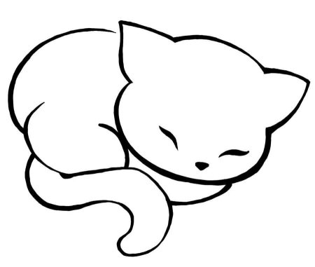 Рисунки котят для срисовки
